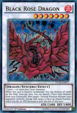 Black Rose Dragon (DUSA-EN077) - Duelist Saga 1st Edition