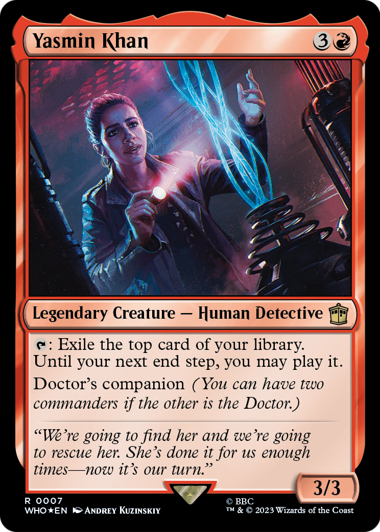 Yasmin Khan (WHO-007) - Doctor Who Foil