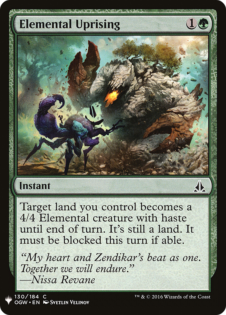 Elemental Uprising (LIST-130) - The List