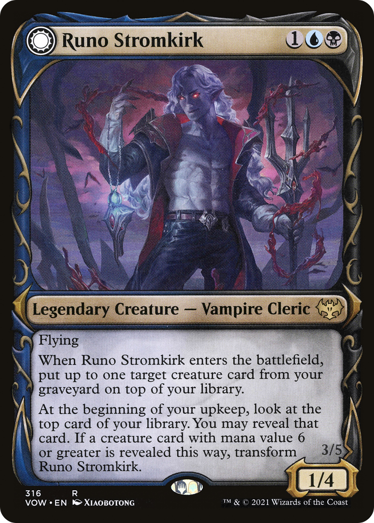 Runo Stromkirk (Showcase) (316) (VOW-316) - Innistrad: Crimson Vow: (Showcase, Double Faced Transform)