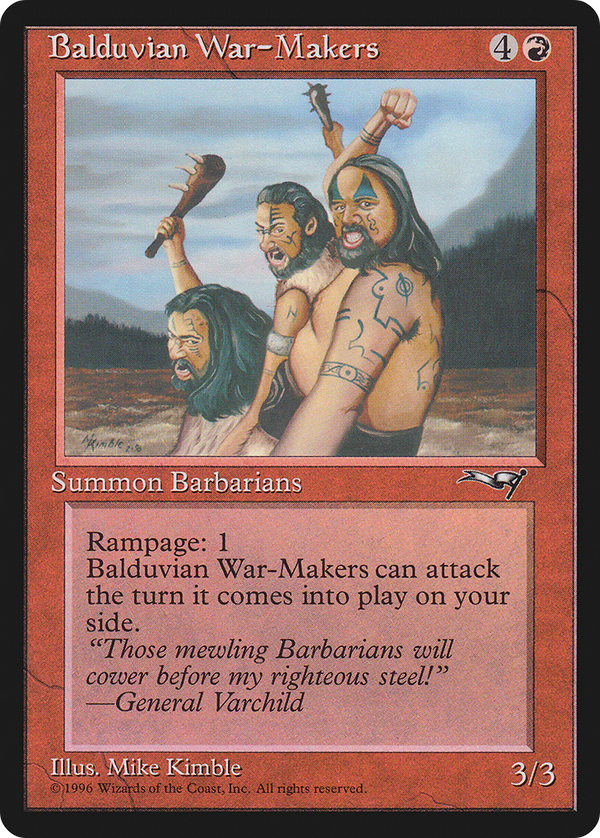 Balduvian War-Makers (Gen. Varchild Flavor) (ALL-098) - Alliances