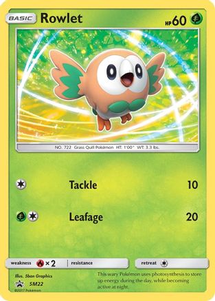 Rowlet - SM22 - Holofoil SM Promos - Promo