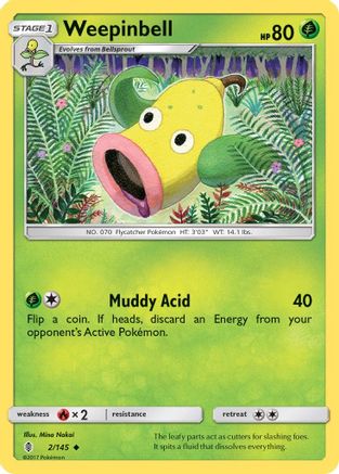 Weepinbell 002/145 SM Guardians Rising - Uncommon