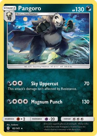 Pangoro 082 SM Guardians Rising - Rare