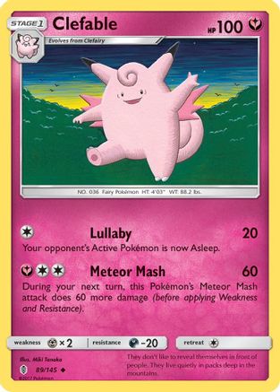 Clefable 089 SM Guardians Rising - Uncommon