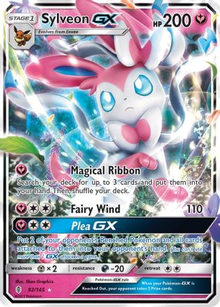 Sylveon GX 092 - Holofoil SM Guardians Rising - Ultra Rare
