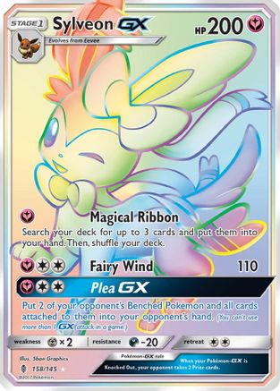 Sylveon GX (Secret) - Holofoil SM Guardians Rising - Secret Rare