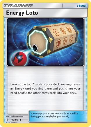 Energy Loto 122 - Reverse Holofoil SM Guardians Rising - Uncommon