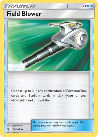 Field Blower 125 - Reverse Holofoil SM Guardians Rising - Uncommon