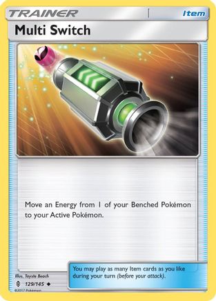 Multi Switch 129/145 - Reverse Holofoil SM Guardians Rising - Uncommon