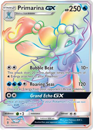 Primarina GX (Secret) - Holofoil SM Guardians Rising - Secret Rare