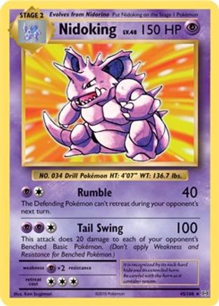 Nidoking (XY Evolutions) 045/108 Deck Exclusives - Rare