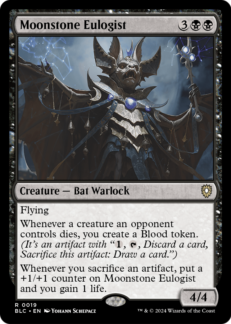 Moonstone Eulogist (BLC-019) - Bloomburrow Commander