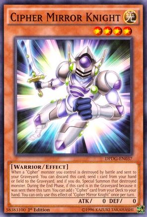 Cipher Mirror Knight (DPDG-EN037) - Duelist Pack: Dimensional Guardians 1st Edition