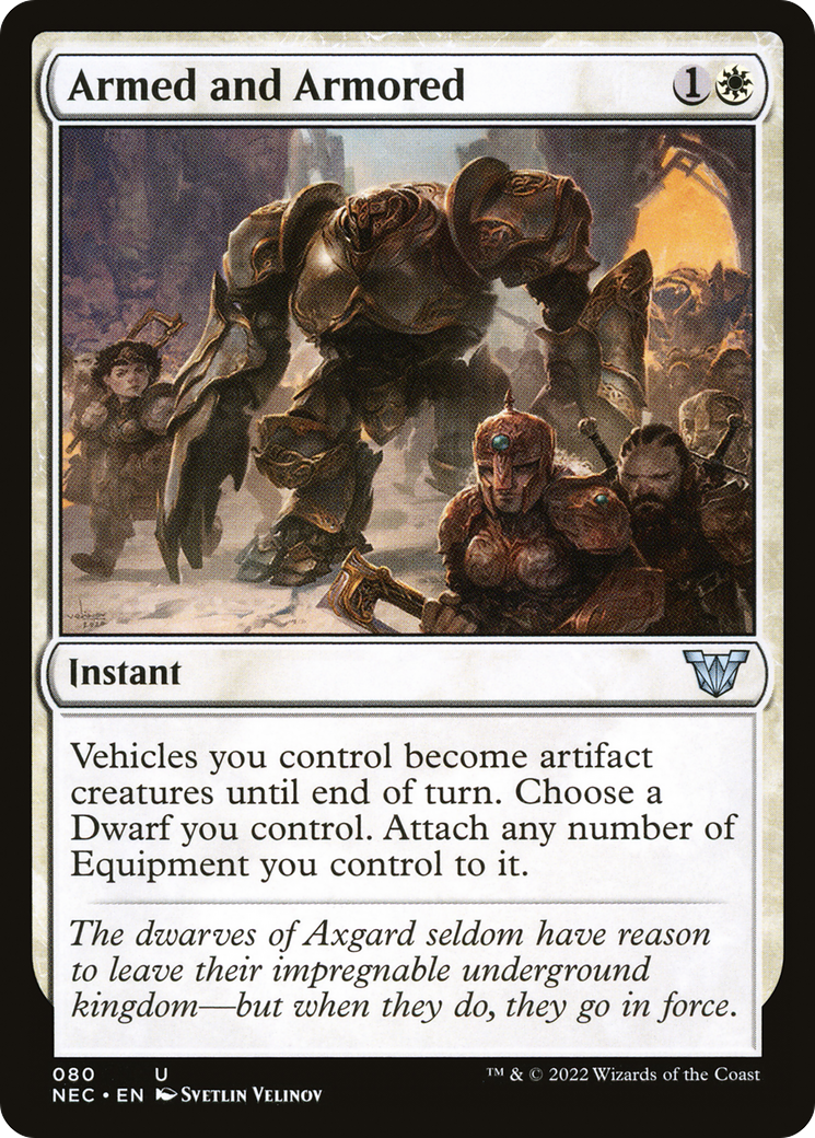 Armed and Armored (NEC-080) - Neon Dynasty Commander