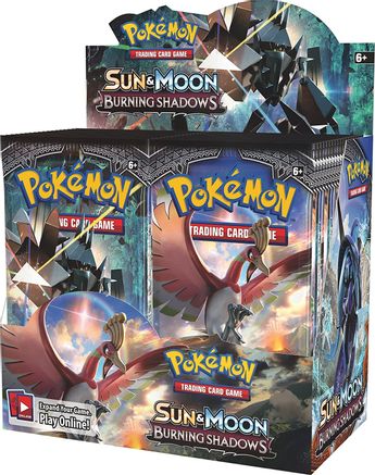 Burning Shadows Booster Box Damaged