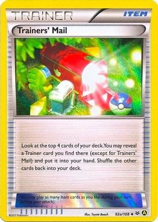 Trainers' Mail (Holo) 92a/108 - Holofoil Alternate Art Promos - Promo