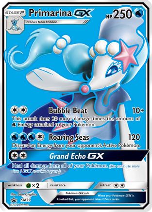 Primarina GX - SM39 - Holofoil SM Promos - Promo