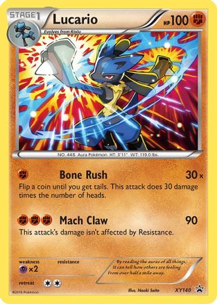 Lucario XY140 - Holofoil XY Promos - Promo