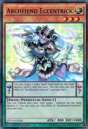 Archfiend Eccentrick (PEVO-EN026) - Pendulum Evolution 1st Edition