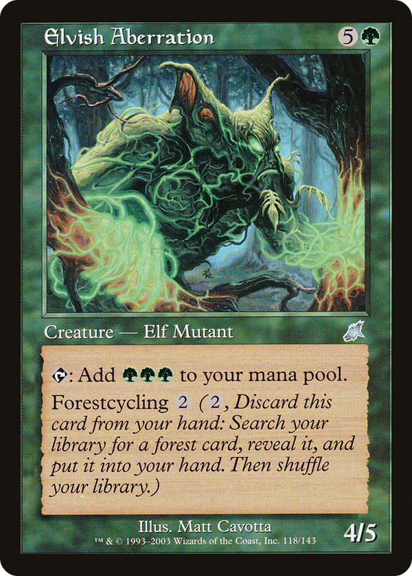 Elvish Aberration (SCG-118) - Scourge Foil