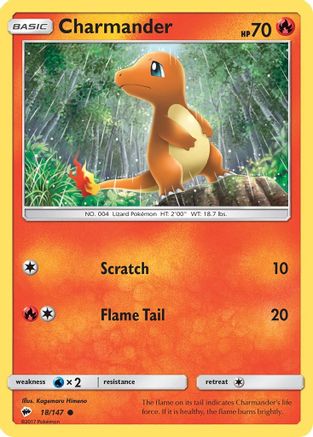 Charmander 018 SM Burning Shadows - Common