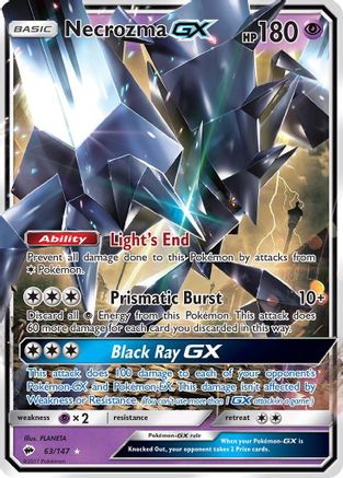Necrozma GX 063 - Holofoil SM Burning Shadows - Ultra Rare
