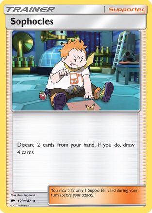 Sophocles 123 - Reverse Holofoil SM Burning Shadows - Uncommon