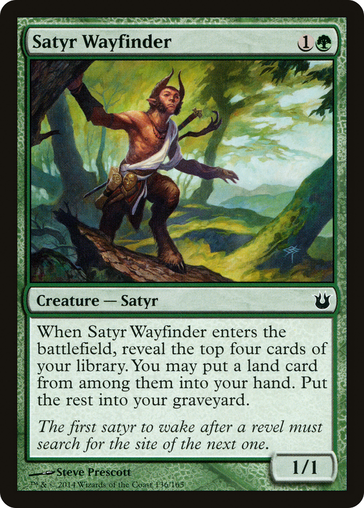 Satyr Wayfinder (BNG-136) - Born of the Gods Foil