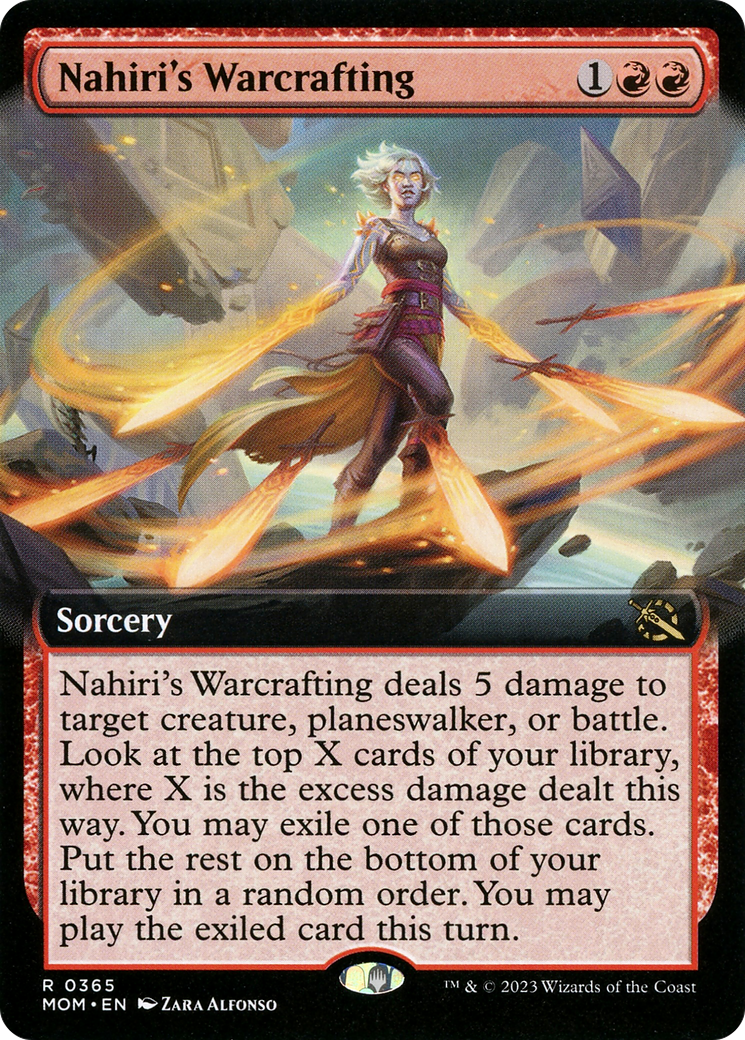 Nahiri's Warcrafting (Extended Art) (MOM-365) - March of the Machine: (Extended Art)