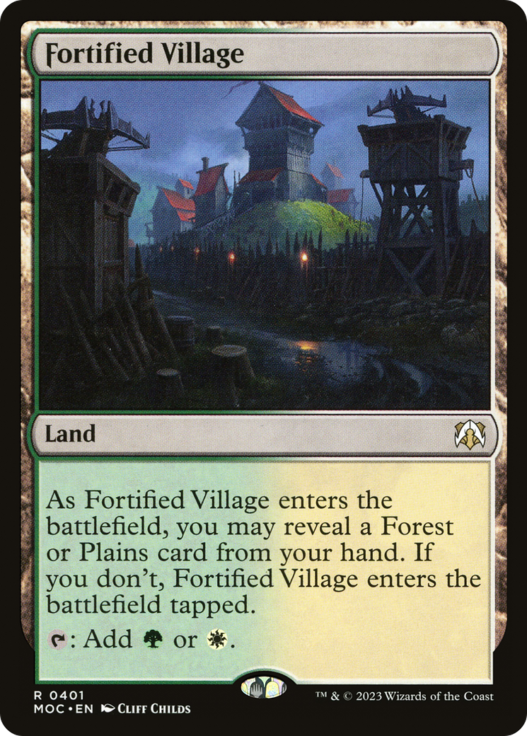 Fortified Village (MOC-401) - March of the Machine Commander