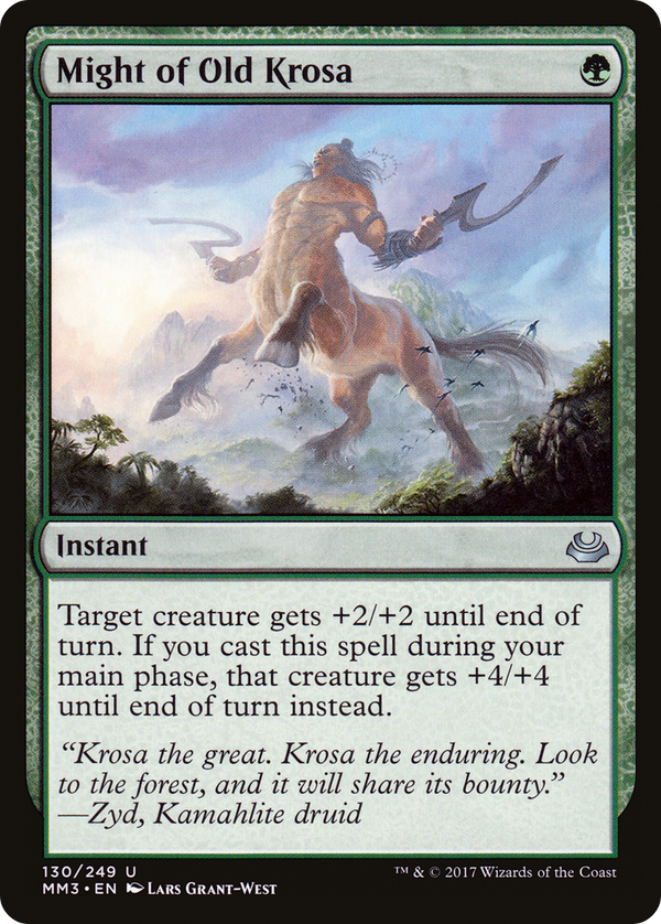 Might of Old Krosa (MM3-130) - Modern Masters 2017