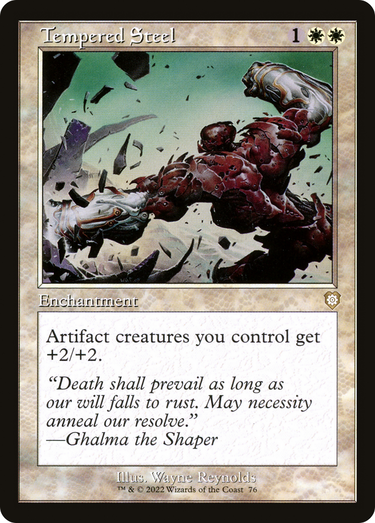 Tempered Steel (Retro Frame) (BRC-076) - The Brothers' War Commander