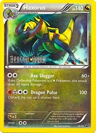 Haxorus - 16/20 (Dragon Vault)/20 - Holofoil Blister Exclusives - Promo