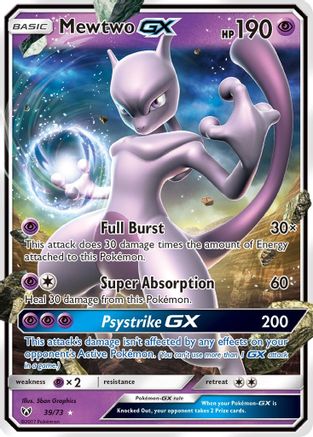 Mewtwo GX 039 - Holofoil Shining Legends - Ultra Rare