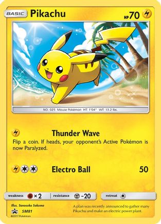 Pikachu SM81 - Holofoil SM Promos - Promo