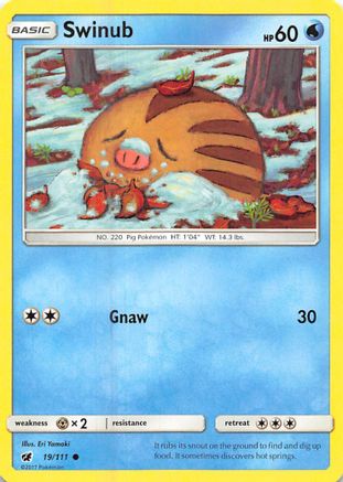 Swinub 019 SM Crimson Invasion - Common
