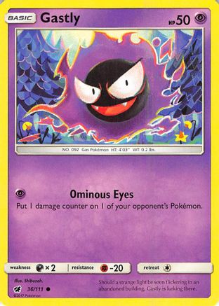 Gastly 036 SM Crimson Invasion - Common