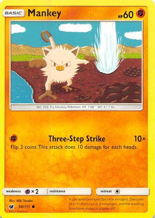 Mankey 050 SM Crimson Invasion - Common