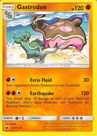 Gastrodon 054 SM Crimson Invasion - Uncommon