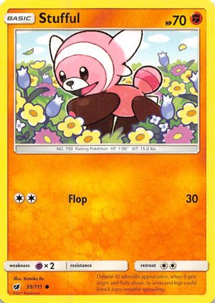 Stufful 055 - Reverse Holofoil SM Crimson Invasion - Common