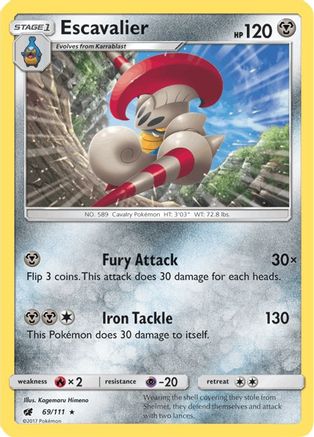 Escavalier SM Crimson Invasion - Rare