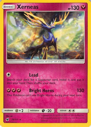 Xerneas 073 - Holofoil SM Crimson Invasion - Holo Rare