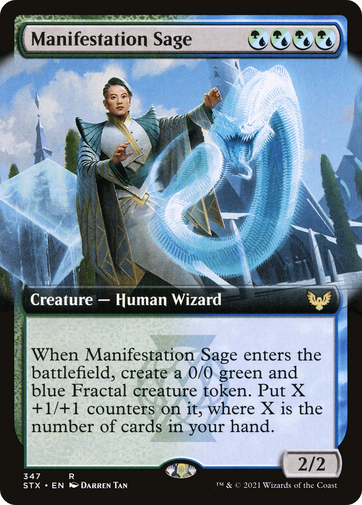 Manifestation Sage (Extended Art) (STX-347) - Strixhaven: School of Mages: (Extended Art) Foil