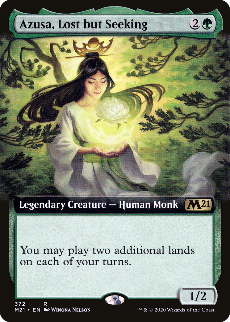 Azusa, Lost but Seeking (Extended Art) (M21-372) - Core Set 2021: (Extended Art)