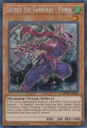 Secret Six Samurai - Fuma (SPWA-EN001) - Spirit Warriors 1st Edition
