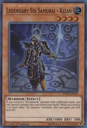 Legendary Six Samurai - Kizan (SPWA-EN010) - Spirit Warriors 1st Edition