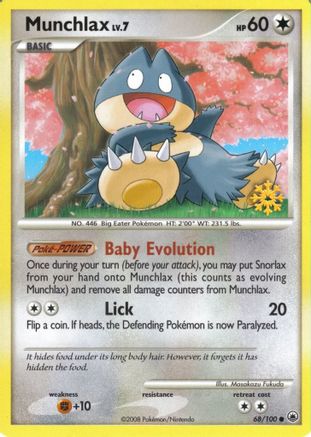 Munchlax - 68/100/100 Countdown Calendar Promos - Promo