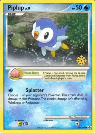 Piplup - 72/100/100 Countdown Calendar Promos - Promo