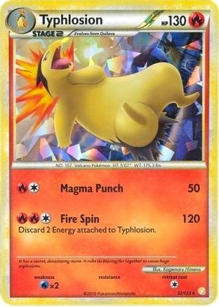 Typhlosion (Cracked Ice Holo) 032/123 - Holofoil Deck Exclusives - Holo Rare
